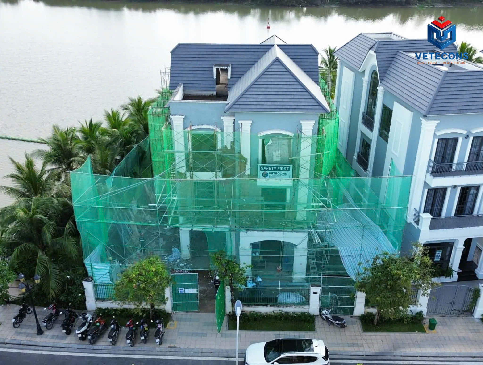 Công trình biệt thự đơn lập tuyến V3 Vinhomes Grand Park